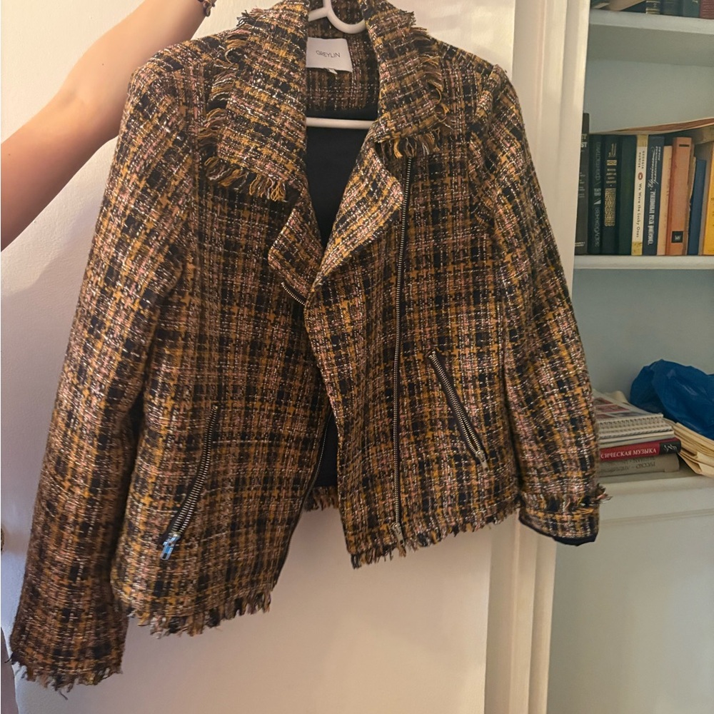 Greylin Multicolor Tweed Blazer - Picture 2 of 4